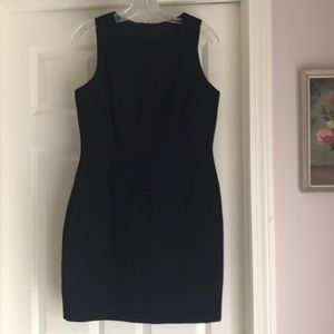 Navy linen dress